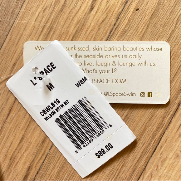 NWT L*Space Wilson High Waist Bikini Bottom - Picture 8 of 8